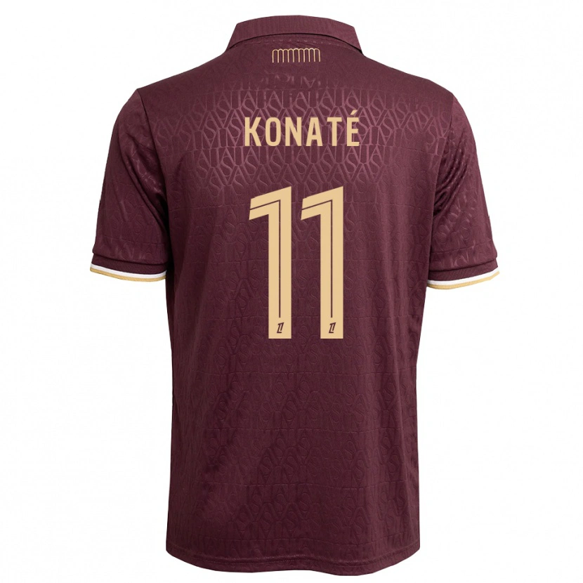 Danxen Femme Maillot Oumar Konaté #11 Marron Brun De Sable Tenues Extérieur 2026/27 T-Shirt