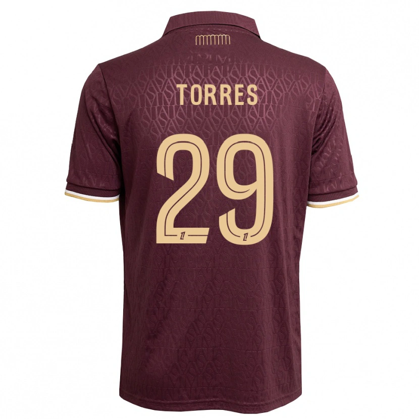 Danxen Femme Maillot Louis Torres #29 Marron Brun De Sable Tenues Extérieur 2026/27 T-Shirt