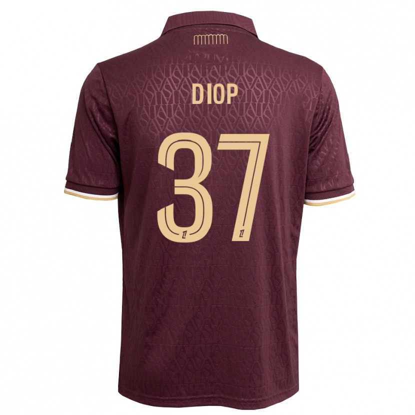 Danxen Femme Maillot Edan Diop #37 Marron Brun De Sable Tenues Extérieur 2026/27 T-Shirt