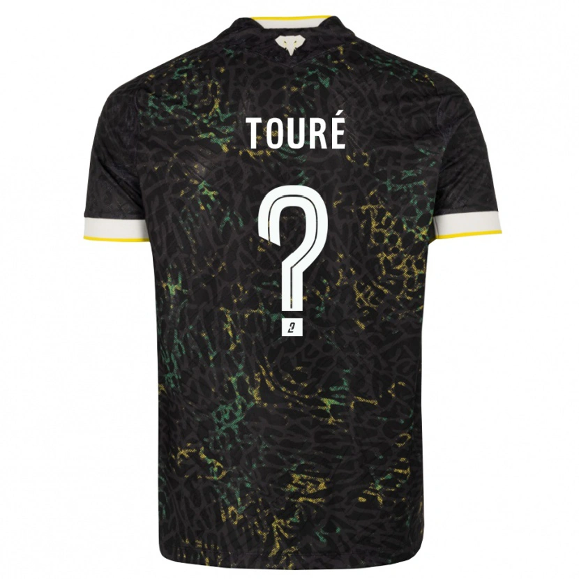 Danxen Femme Maillot Sankoumba Touré #0 Noir Blanc Jaune Tenues Extérieur 2026/27 T-Shirt