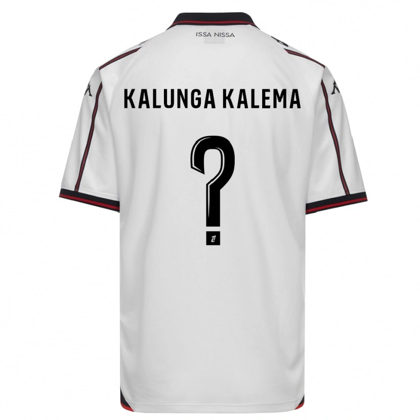 Danxen Femme Maillot Kevin Kalunga Kalema #0 Noir Blanc Tenues Extérieur 2026/27 T-Shirt