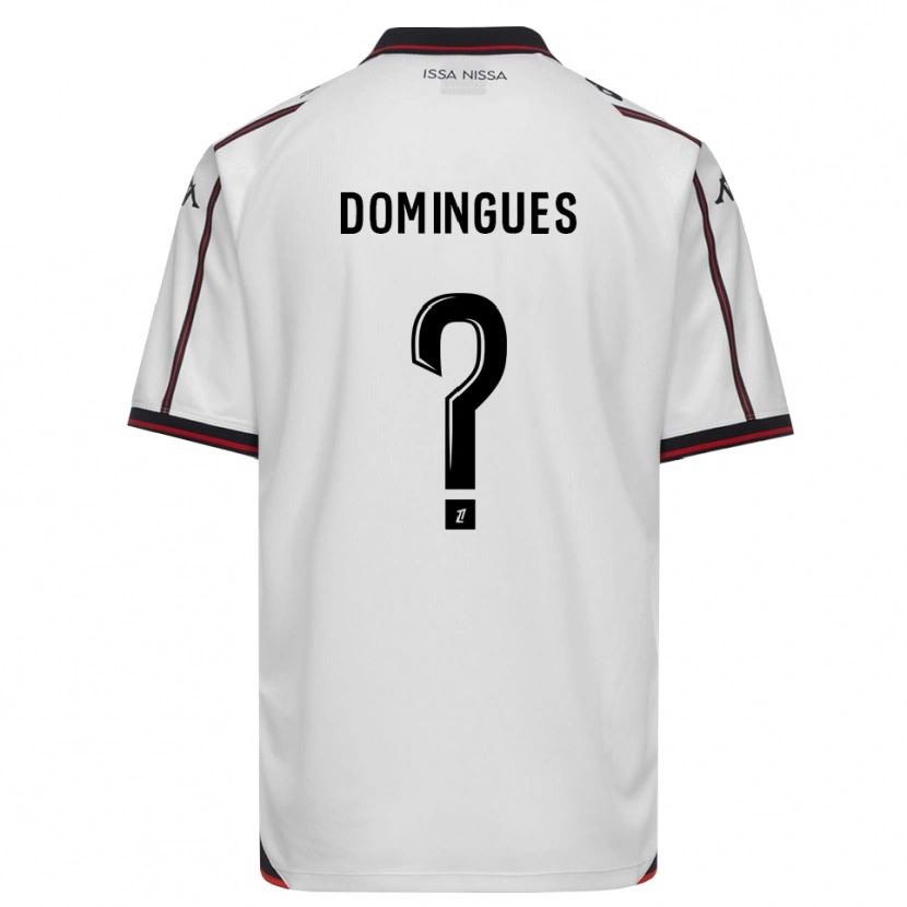 Danxen Femme Maillot Lorenzo Domingues #0 Noir Blanc Tenues Extérieur 2026/27 T-Shirt