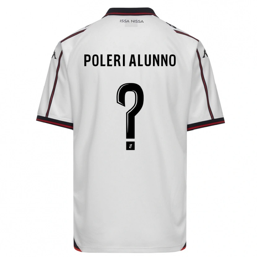 Danxen Femme Maillot Mathis Poleri Alunno #0 Noir Blanc Tenues Extérieur 2026/27 T-Shirt
