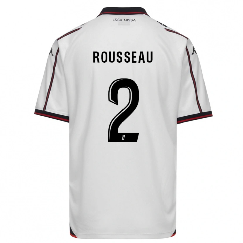 Danxen Femme Maillot Marina Rousseau #2 Noir Blanc Tenues Extérieur 2026/27 T-Shirt