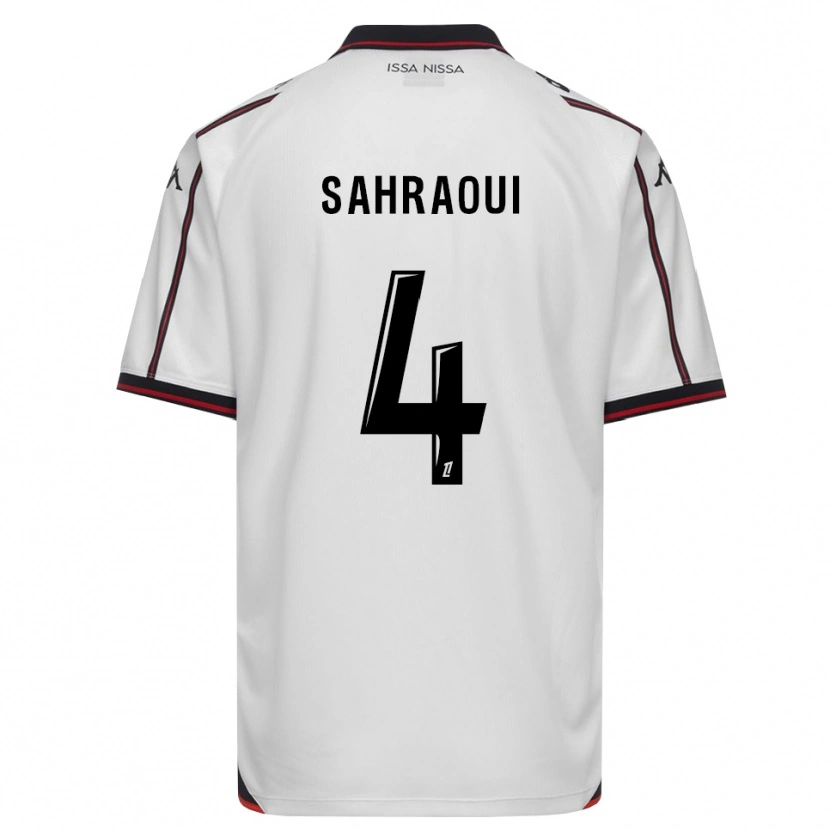 Danxen Femme Maillot Elias Sahraoui #4 Noir Blanc Tenues Extérieur 2026/27 T-Shirt