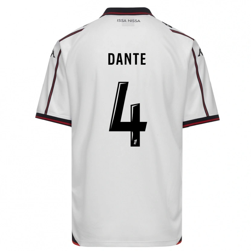 Danxen Femme Maillot Dante #4 Noir Blanc Tenues Extérieur 2026/27 T-Shirt