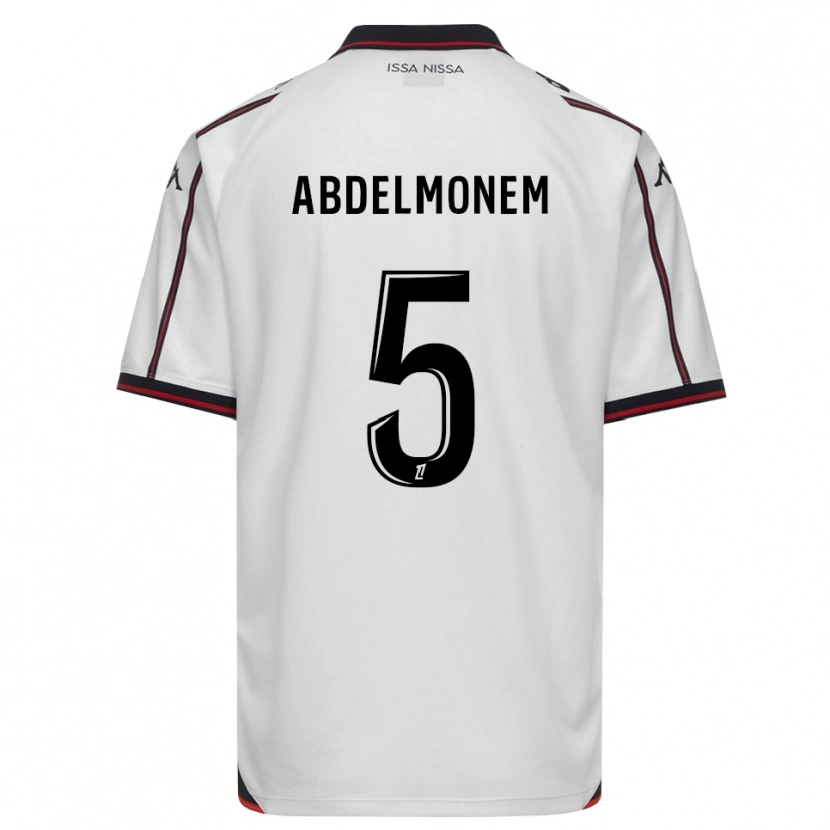 Danxen Femme Maillot Mohamed Abdelmonem #5 Noir Blanc Tenues Extérieur 2026/27 T-Shirt