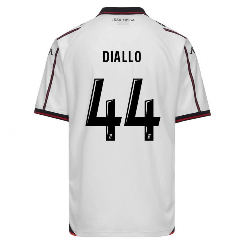 Danxen Femme Maillot Zoumana Diallo #44 Noir Blanc Tenues Extérieur 2026/27 T-Shirt