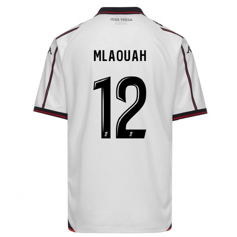 Danxen Femme Maillot Sofiane Mlaouah #12 Noir Blanc Tenues Extérieur 2026/27 T-Shirt