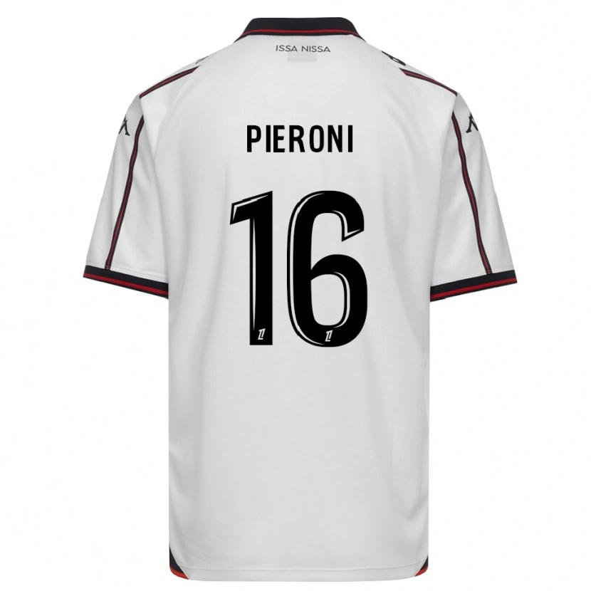 Danxen Femme Maillot Dorian Pieroni #16 Noir Blanc Tenues Extérieur 2026/27 T-Shirt