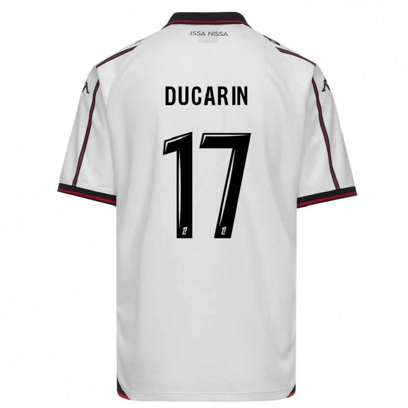 Danxen Femme Maillot Léa Ducarin #17 Noir Blanc Tenues Extérieur 2026/27 T-Shirt