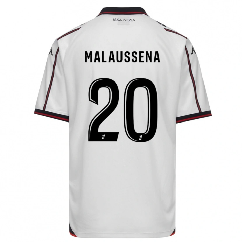 Danxen Femme Maillot Angela Malaussena #20 Noir Blanc Tenues Extérieur 2026/27 T-Shirt