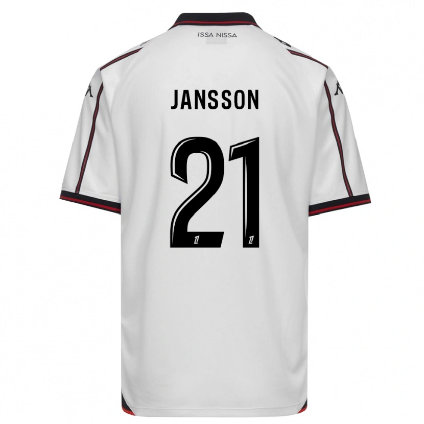 Danxen Femme Maillot Isak Jansson #21 Noir Blanc Tenues Extérieur 2026/27 T-Shirt