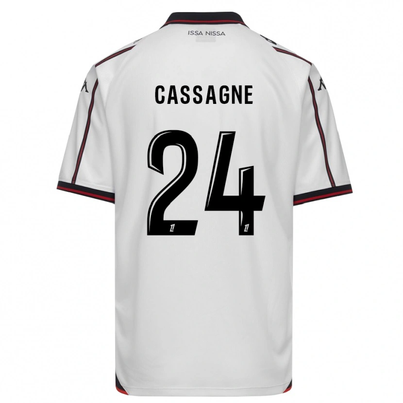 Danxen Femme Maillot Léa Cassagne #24 Noir Blanc Tenues Extérieur 2026/27 T-Shirt
