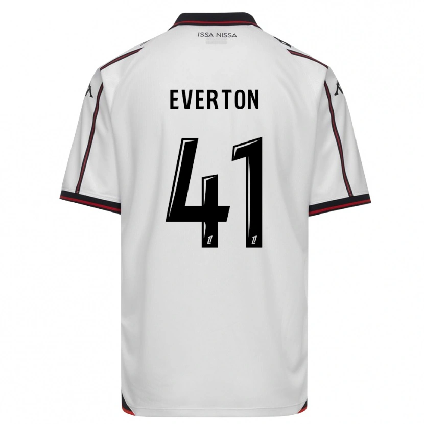 Danxen Femme Maillot Everton Pereira Da Silva #41 Noir Blanc Tenues Extérieur 2026/27 T-Shirt