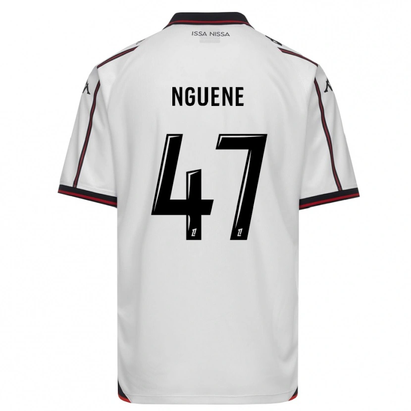 Danxen Femme Maillot Bernard Nguene #47 Noir Blanc Tenues Extérieur 2026/27 T-Shirt