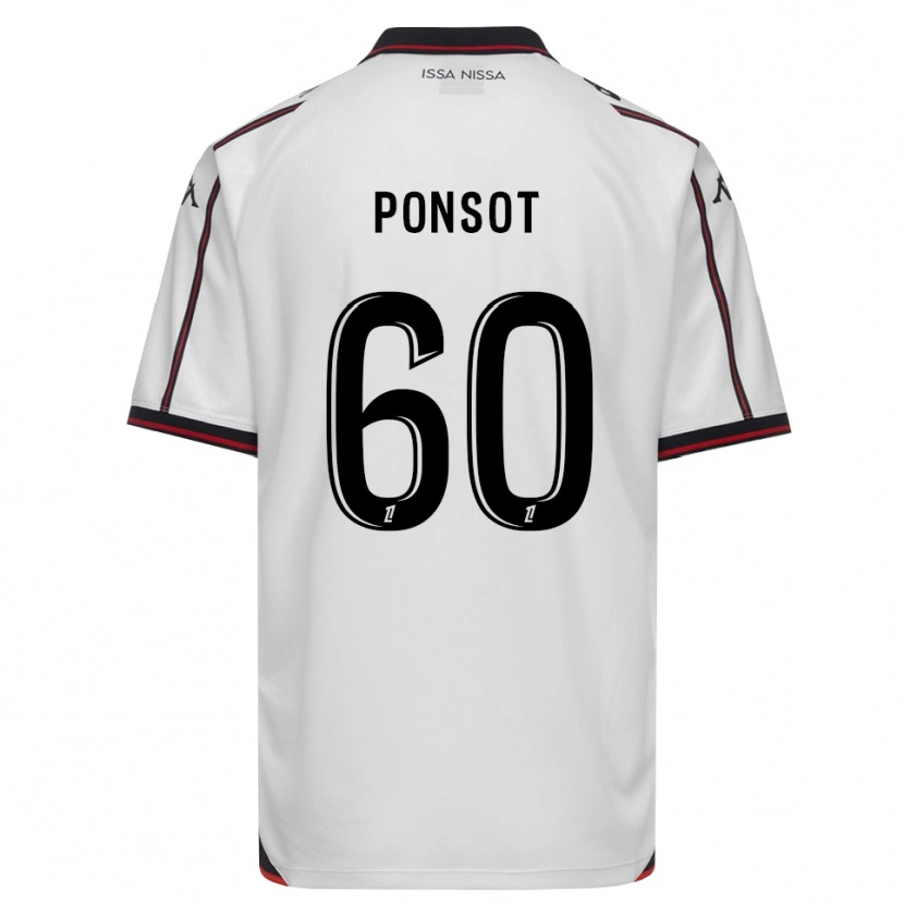 Danxen Femme Maillot Martin Ponsot #60 Noir Blanc Tenues Extérieur 2026/27 T-Shirt