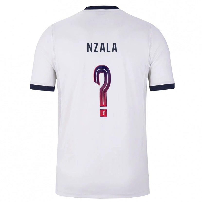 Danxen Femme Maillot Emmanuel Nzala #0 Blanc Noir Rouge Tenues Extérieur 2026/27 T-Shirt