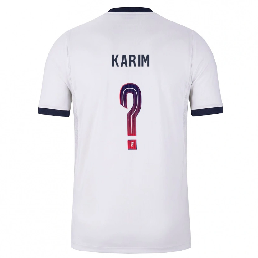 Danxen Femme Maillot Élie Karim #0 Blanc Noir Rouge Tenues Extérieur 2026/27 T-Shirt