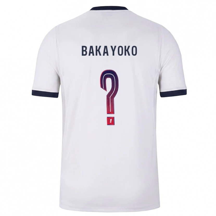 Danxen Femme Maillot Ibrahim Bakayoko #0 Blanc Noir Rouge Tenues Extérieur 2026/27 T-Shirt