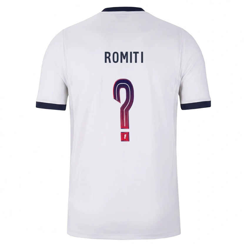 Danxen Femme Maillot Olivia Romiti #0 Blanc Noir Rouge Tenues Extérieur 2026/27 T-Shirt