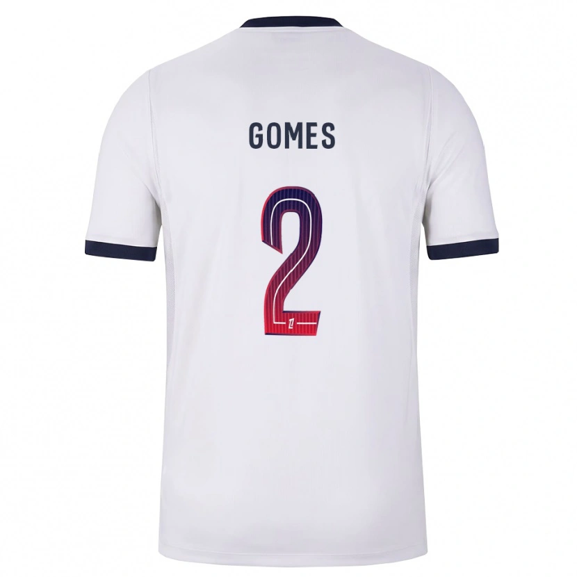 Danxen Femme Maillot Nicolas Gomes #2 Blanc Noir Rouge Tenues Extérieur 2026/27 T-Shirt