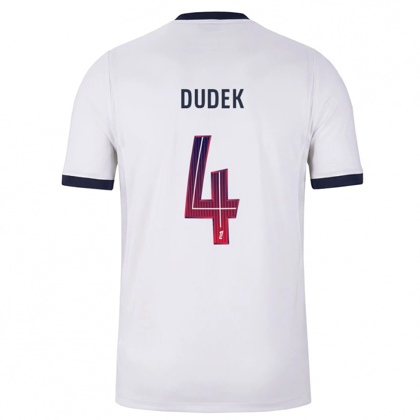 Danxen Femme Maillot Paulina Dudek #4 Blanc Noir Rouge Tenues Extérieur 2026/27 T-Shirt