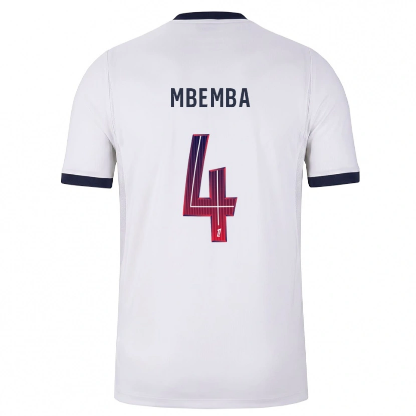 Danxen Femme Maillot Stanislas Mbemba #4 Blanc Noir Rouge Tenues Extérieur 2026/27 T-Shirt