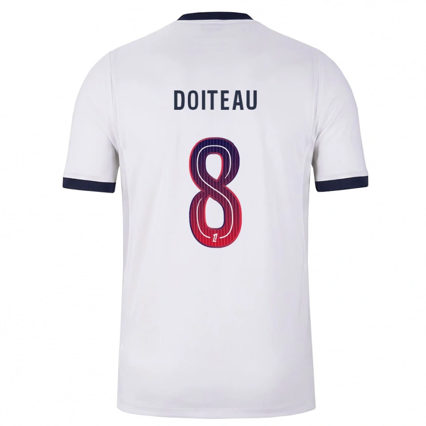 Danxen Femme Maillot Benoit Doiteau #8 Blanc Noir Rouge Tenues Extérieur 2026/27 T-Shirt