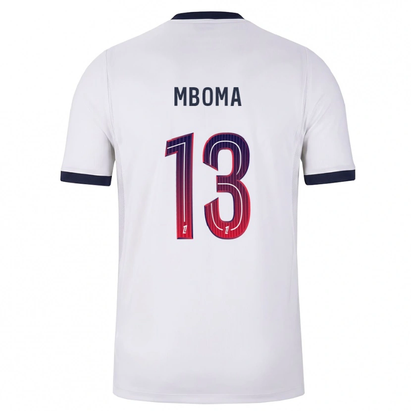 Danxen Femme Maillot Harryl Mboma #13 Blanc Noir Rouge Tenues Extérieur 2026/27 T-Shirt
