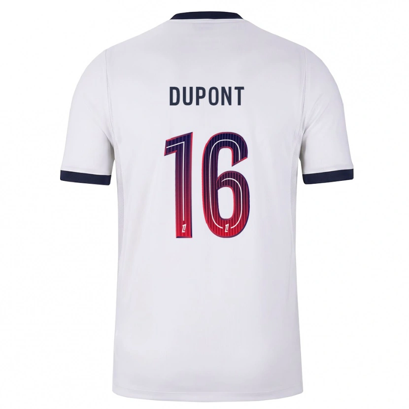 Danxen Femme Maillot Raphaël Dupont #16 Blanc Noir Rouge Tenues Extérieur 2026/27 T-Shirt