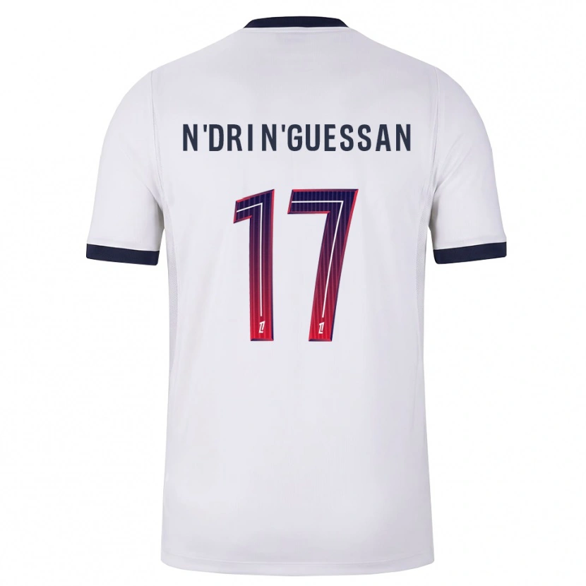 Danxen Femme Maillot Landry N'dri N'guessan #17 Blanc Noir Rouge Tenues Extérieur 2026/27 T-Shirt