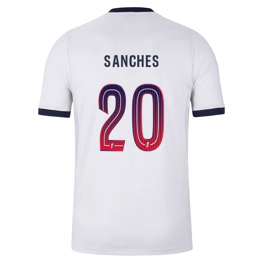 Danxen Femme Maillot Cédric Sanches #20 Blanc Noir Rouge Tenues Extérieur 2026/27 T-Shirt