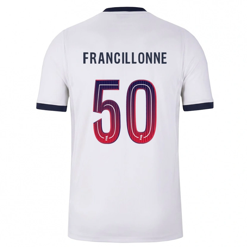 Danxen Femme Maillot Bryan Francillonne #50 Blanc Noir Rouge Tenues Extérieur 2026/27 T-Shirt
