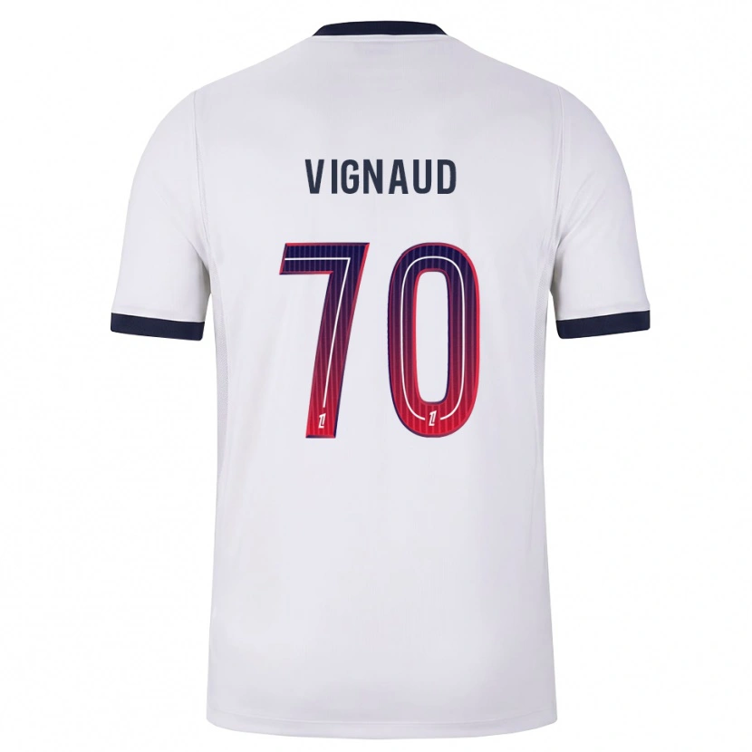 Danxen Femme Maillot Arthur Vignaud #70 Blanc Noir Rouge Tenues Extérieur 2026/27 T-Shirt