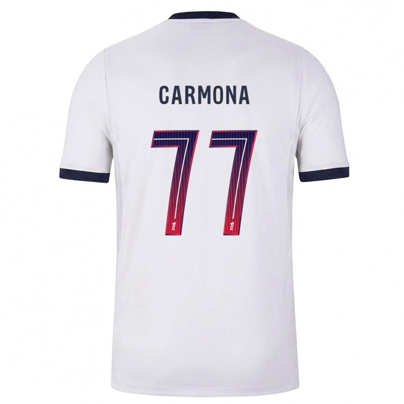Danxen Femme Maillot Olga Carmona #77 Blanc Noir Rouge Tenues Extérieur 2026/27 T-Shirt