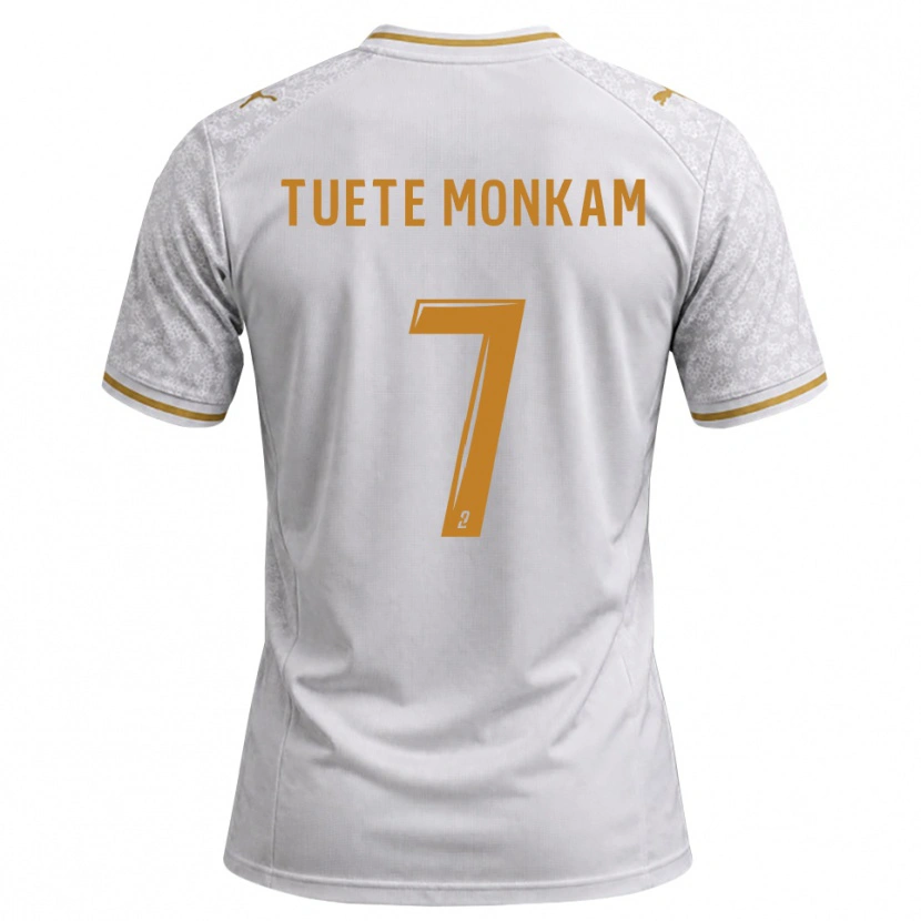 Danxen Femme Maillot Malcolm Tuete Monkam #7 Blanc Gris Goldenrod Tenues Extérieur 2026/27 T-Shirt