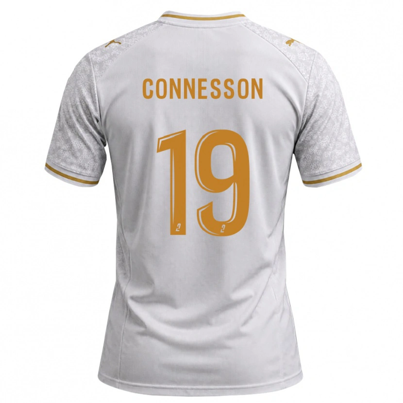 Danxen Femme Maillot Adele Connesson #19 Blanc Gris Goldenrod Tenues Extérieur 2026/27 T-Shirt