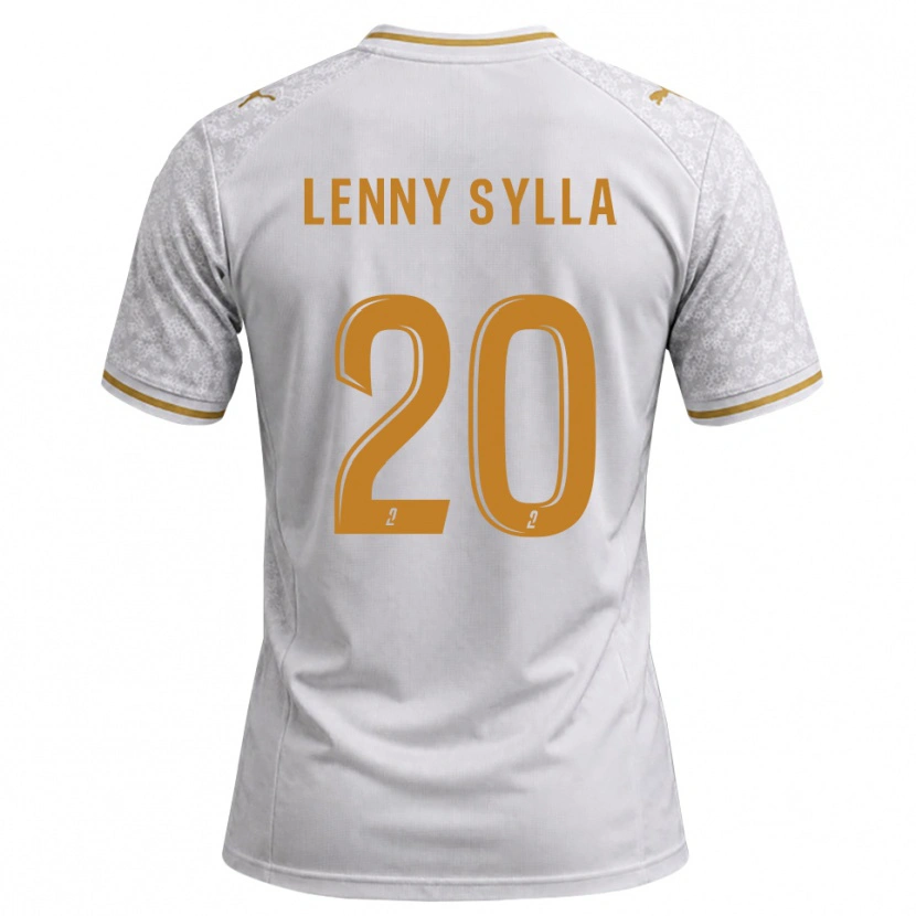 Danxen Femme Maillot Lenny Sylla #20 Blanc Gris Goldenrod Tenues Extérieur 2026/27 T-Shirt