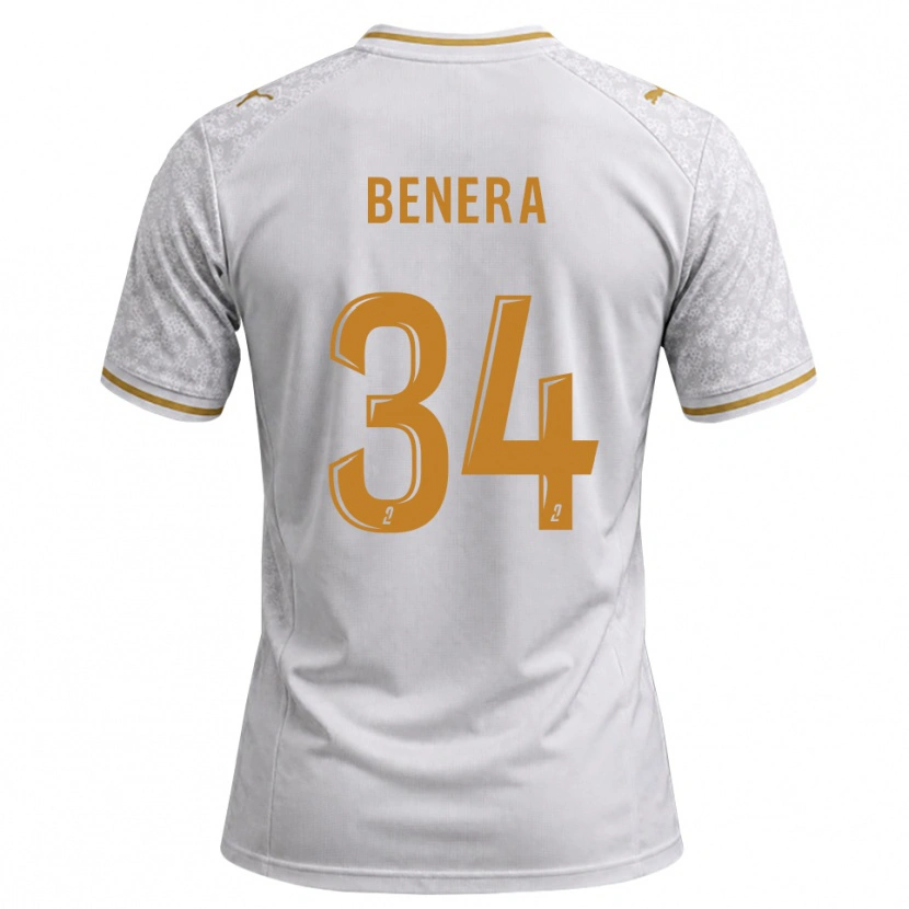 Danxen Femme Maillot Ummene Benera #34 Blanc Gris Goldenrod Tenues Extérieur 2026/27 T-Shirt