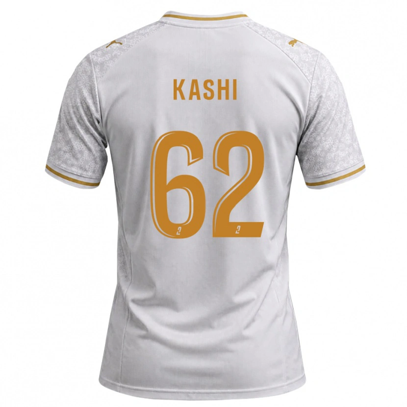 Danxen Femme Maillot Amine Kashi #62 Blanc Gris Goldenrod Tenues Extérieur 2026/27 T-Shirt