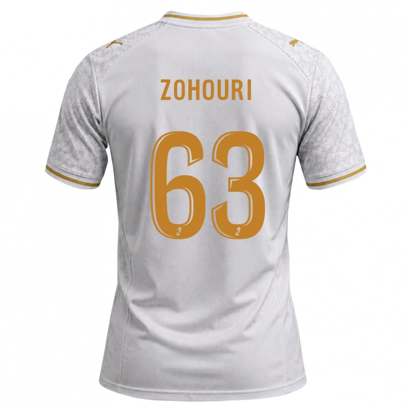 Danxen Femme Maillot Armel Zohouri #63 Blanc Gris Goldenrod Tenues Extérieur 2026/27 T-Shirt