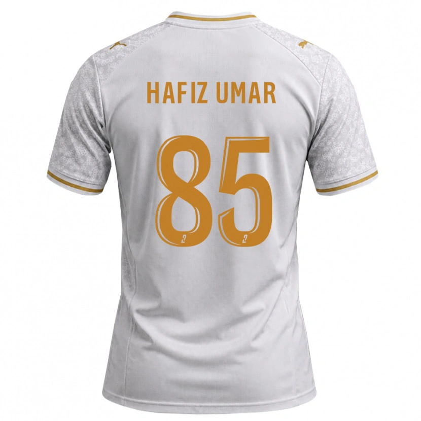 Danxen Femme Maillot Hafiz Umar Ibrahim #85 Blanc Gris Goldenrod Tenues Extérieur 2026/27 T-Shirt