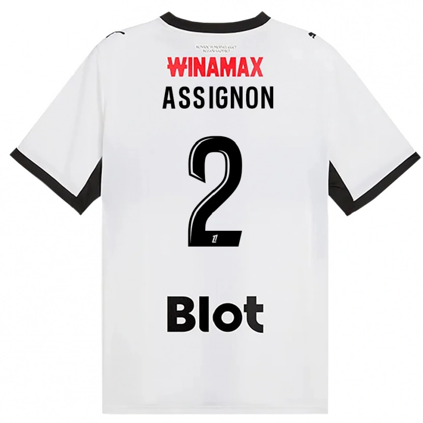 Danxen Femme Maillot Kenny Assignon #2 Noir Blanc Rouge Tenues Extérieur 2026/27 T-Shirt