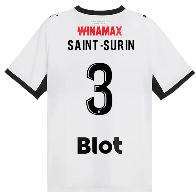Danxen Femme Maillot Rio Saint-Surin #3 Noir Blanc Rouge Tenues Extérieur 2026/27 T-Shirt