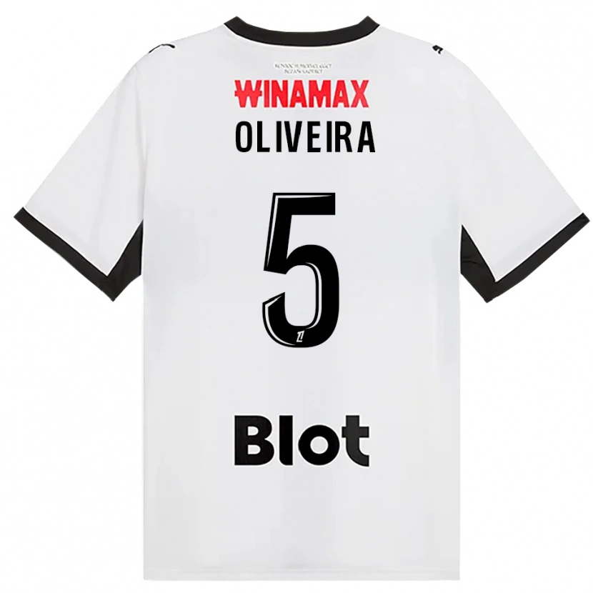Danxen Femme Maillot Gonçalo Oliveira #5 Noir Blanc Rouge Tenues Extérieur 2026/27 T-Shirt