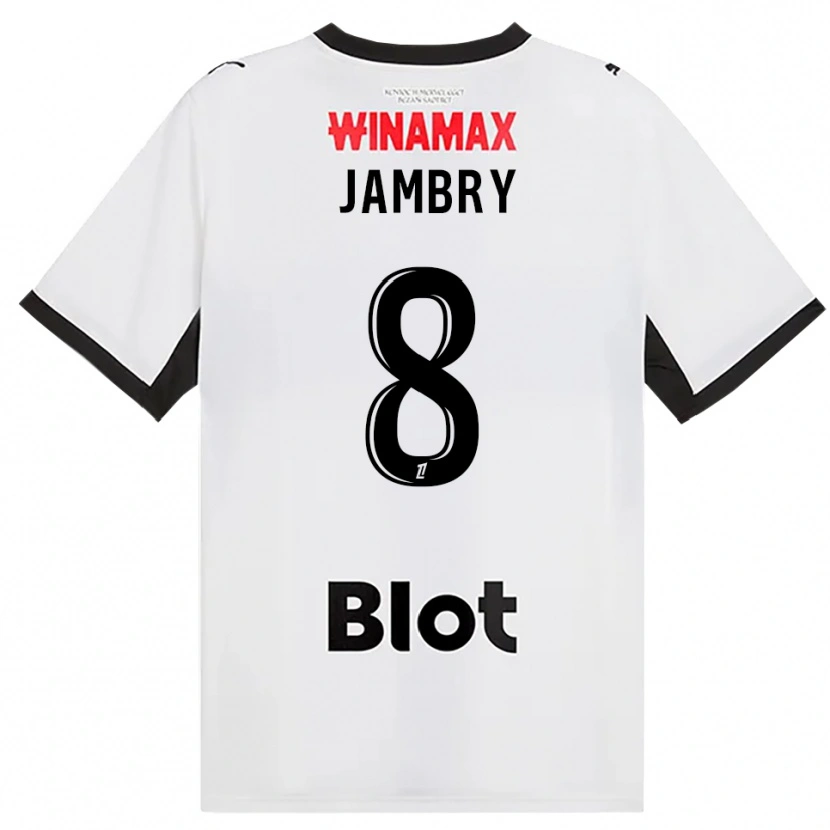 Danxen Femme Maillot Melvin Jambry #8 Noir Blanc Rouge Tenues Extérieur 2026/27 T-Shirt