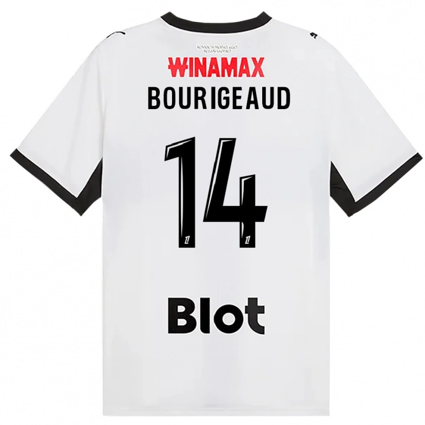 Danxen Femme Maillot Benjamin Bourigeaud #14 Noir Blanc Rouge Tenues Extérieur 2026/27 T-Shirt