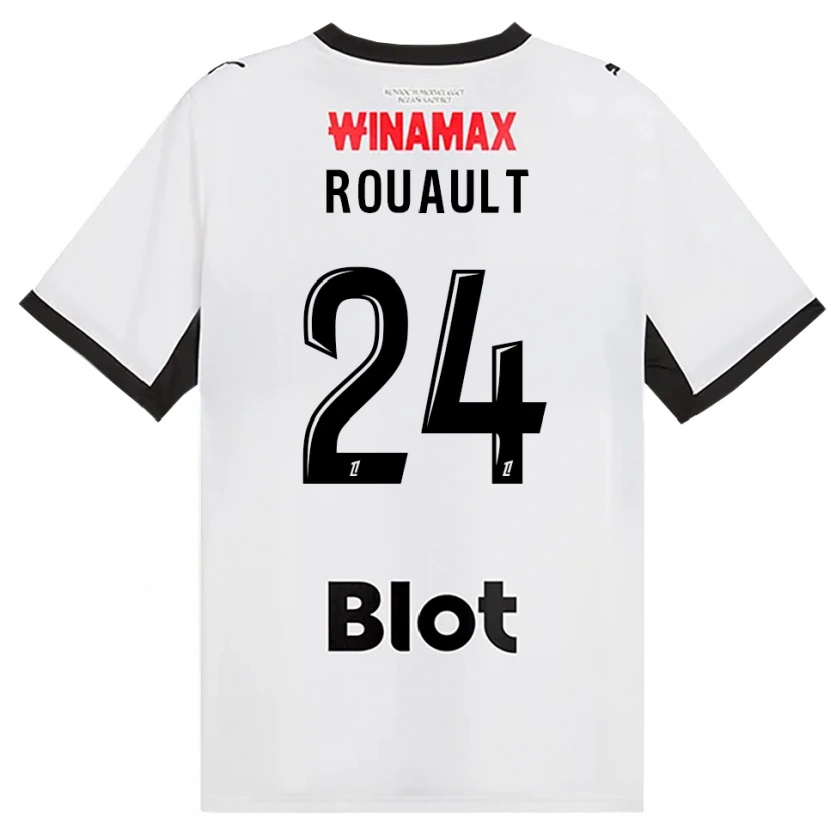 Danxen Femme Maillot Anthony Rouault #24 Noir Blanc Rouge Tenues Extérieur 2026/27 T-Shirt