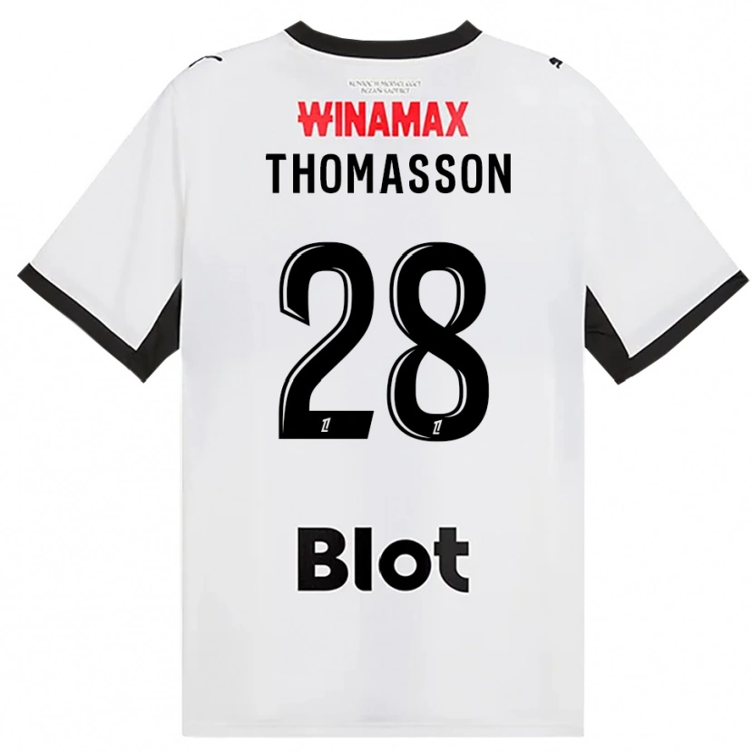 Danxen Femme Maillot Adrien Thomasson #28 Noir Blanc Rouge Tenues Extérieur 2026/27 T-Shirt